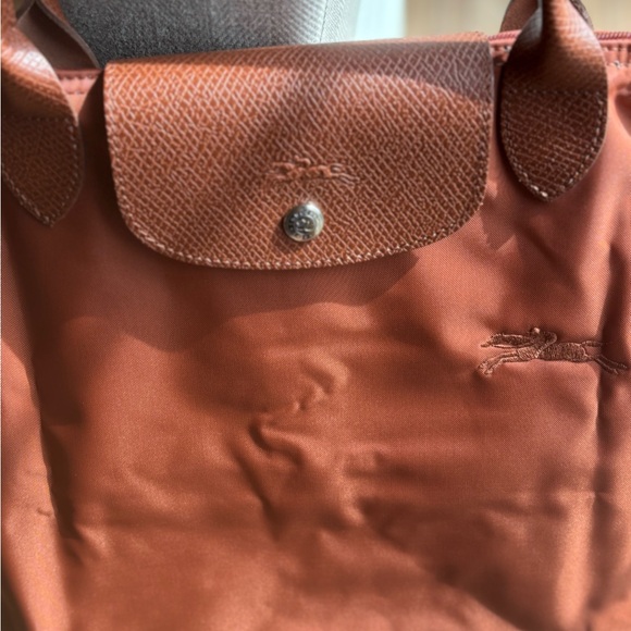 Longchamp MediumTote Bag in Brick - Picture 6 of 14